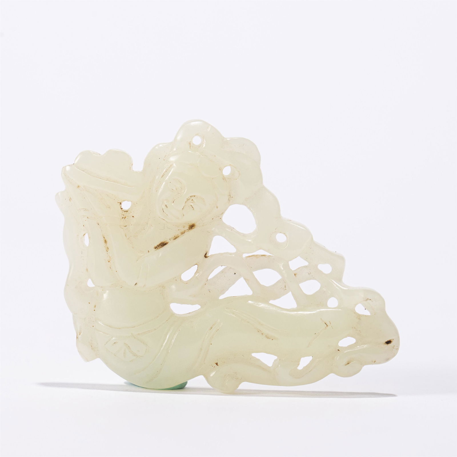 A CHINESE JADE FIGURE ORNAMENTS (1 of 10)