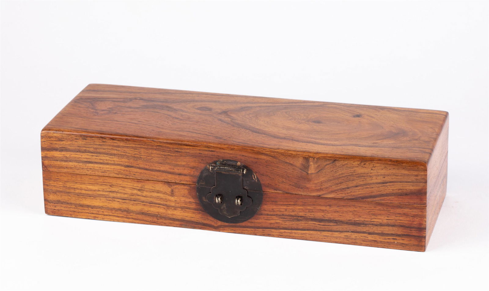 A CHINESE HARDWOOD WOODEN BOX (1 of 8)