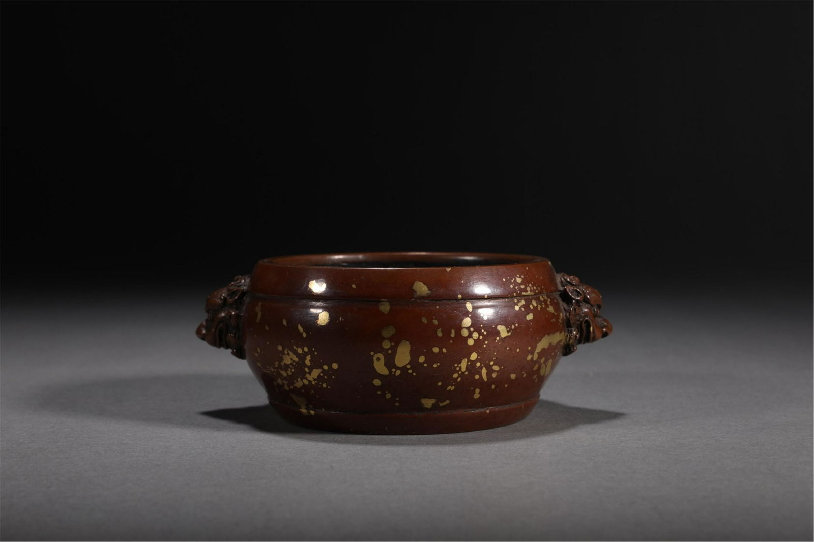 A CHINESE BROZNE ROUND CENSER (1 of 9)