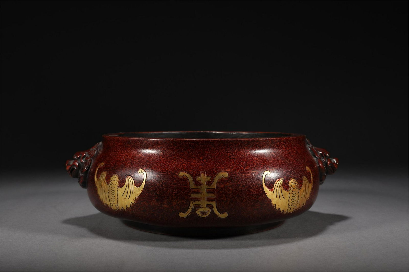 A CHINESE GILT BRONZE CENSER (1 of 9)