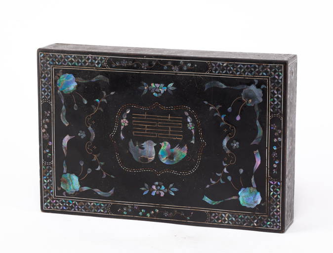 A CHINESE LACQUERWARE INLAID SHELL ORNAMENTS (#1146) on Jul 20, 2022 ...