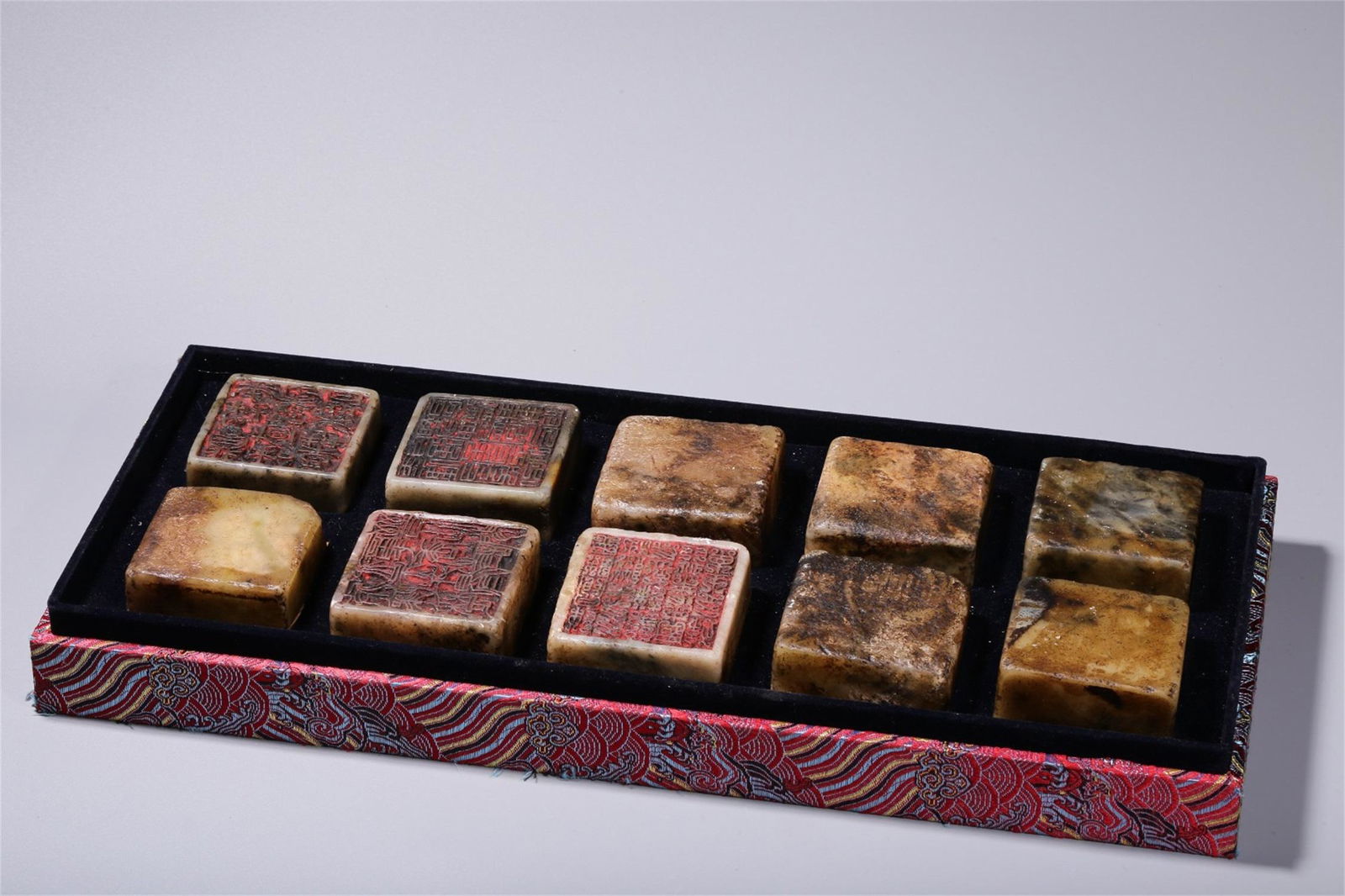 A Set of Chinese Carved Stone Seals (1 of 9)