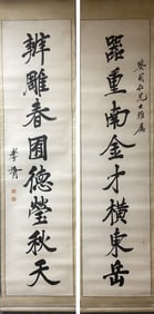 A Pair of Chinese Calligraphy