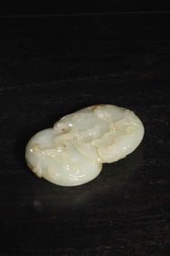 A Chinese Carved Jade Ruyi Pendant