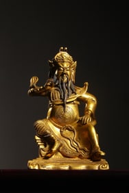 A Chinese Gilt Bronze Figure of Buddha