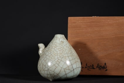 A Chinese Guan-Type Glazed Porcelain Water Dropper