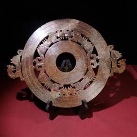 A Chinese Carved Jade Panel