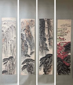 A Set of Four Chinese Painting
