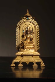 A Chinese Gilt Bronze Figure of Buddha