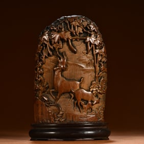 A Chinese Carved Bamboo Decoration