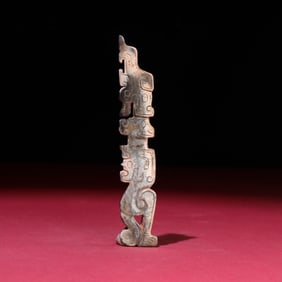 A Chinese Carved Jade Dragon Pendant