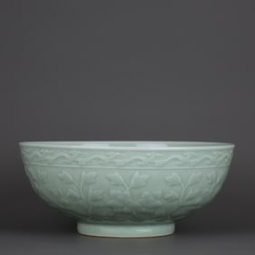 A Chinese Celadon Glazed Porcelain Bowl