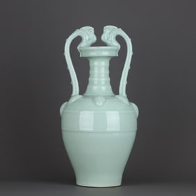 A Chinese Celadon Glazed Porcelain Vase