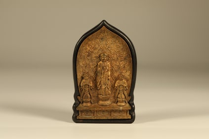 A Chinese Gilt Bronze Figure of Buddha