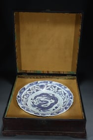 A Chinese Blue and White Porcelain Plate