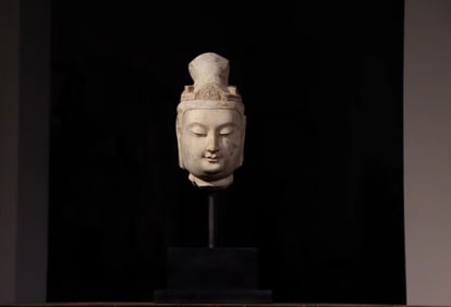 A Chinese Carved Jade Buddha Top