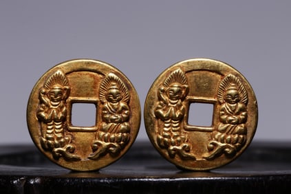 Two Chinese Gold Coins