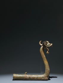 A Chinese Bronze Dragon Statuette