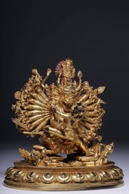 A Chinese Gilt Bronze Figure of Buddha