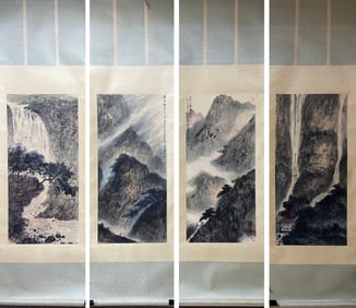 A Set of Four Chinese Painting