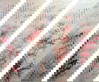 A Set of Four Chinese Painting