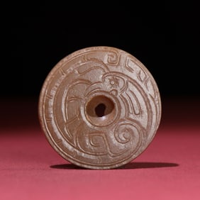 A Chinese Carved Jade Bird Pendant