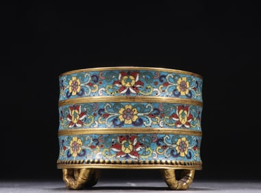 A Chinese Cloisonné Incense Burner