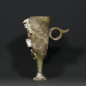 A Chinese Carved Jade Cup