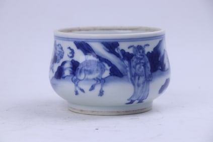 A Chinese Blue and White Porcelain Incense Burner