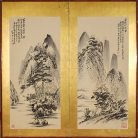 A Pair of Chinese Painting