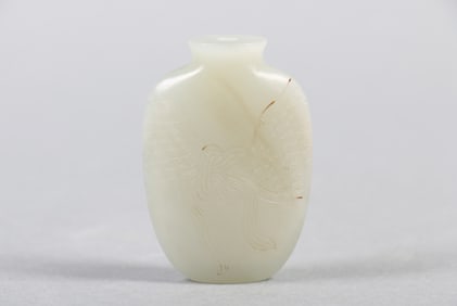 A Chinese Carved Jade Snuff Bottle