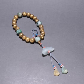 A Chinese Carved Agar-Wood Prayers Beads