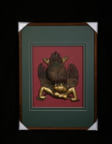 A Chinese Gilt Bronze Bird Decoration