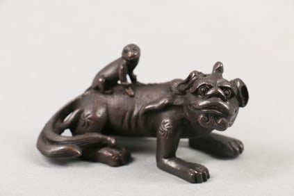 A Chinese Carved Bronze Decoration