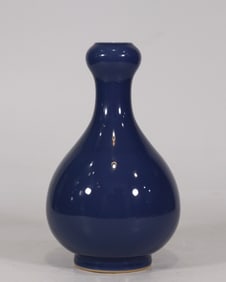 A Chinese Blue Glazed Porcelain Vase