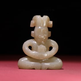 A Chinese Carved Jade Figure