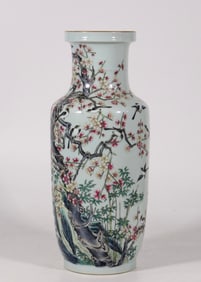 A Chinese Famille-Rose Porcelain Vase