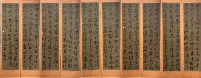 A Set of 10 Chinese Calligraphy