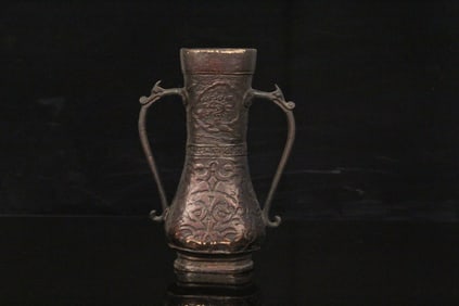 A Chinese Bronze Double-Handle Vase