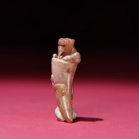 A Chinese Carved Jade Dragon Pendant