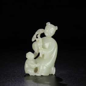 A Chinese Carved Jade Figure