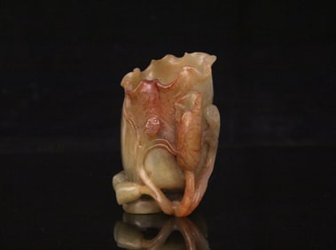 A Chinese Carved Jade Water Pot