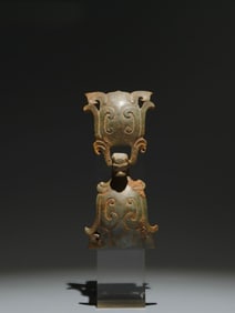 A Chinese Bronze Belt Buckle