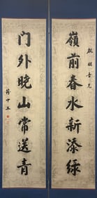 A Pair of Chinese Calligraphy