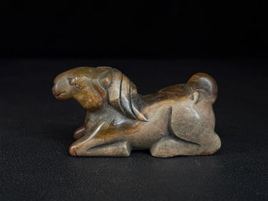 A Chinese Carved Jade Horse Statuette