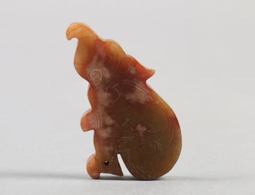 A Carved Jade Decoration of Elephant