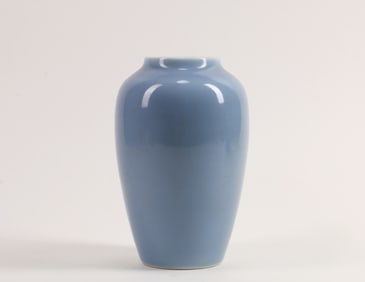 A Chinese Blue Glazed Porcelain Vase