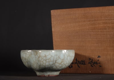 A Chinese Guan-Type Glazed Porcelain Cup