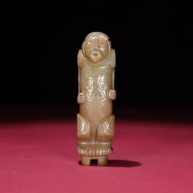 A Chinese Carved Jade Figure