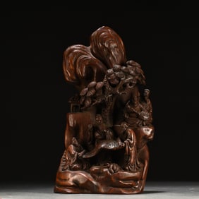 A Chinese Carved Bamboo Decoration
